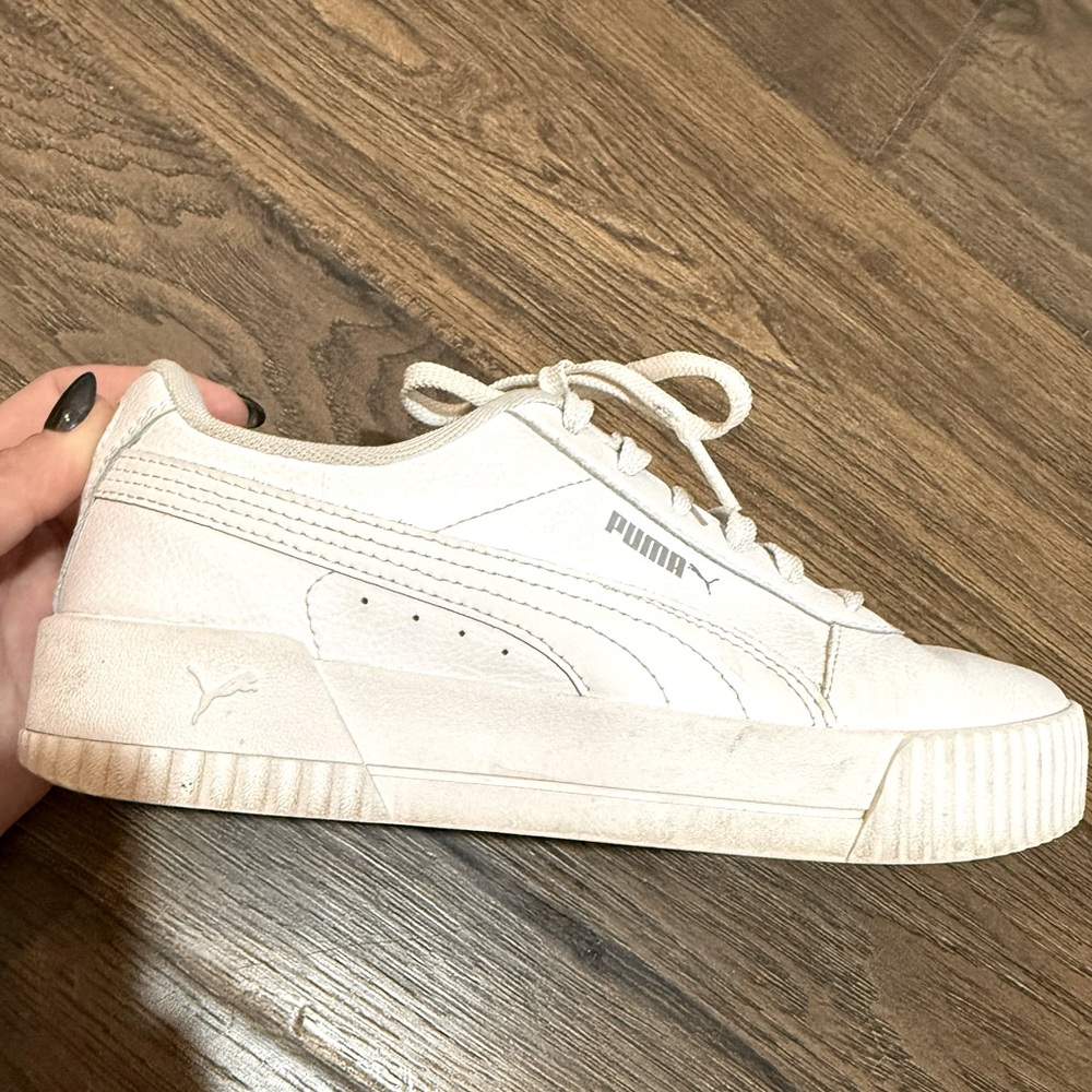 White Puma sneakers